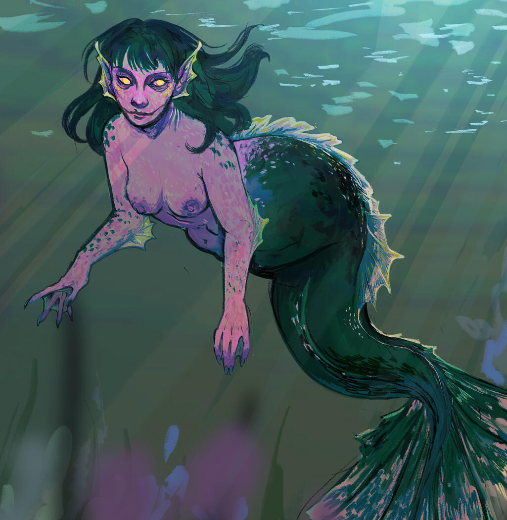 Illustration for Halloween, Procreate, 2025