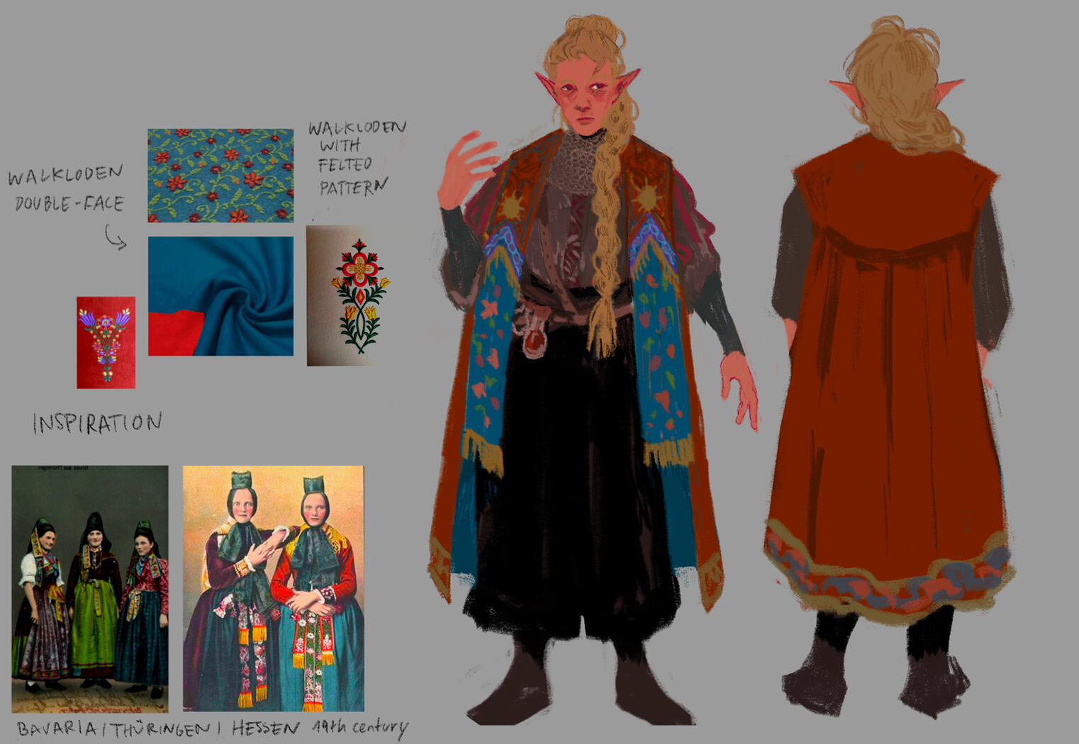 Costume Design, Procreate, 2025