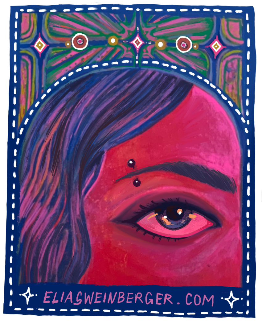 Design for a Sticker, Acrylics on paper, 2023