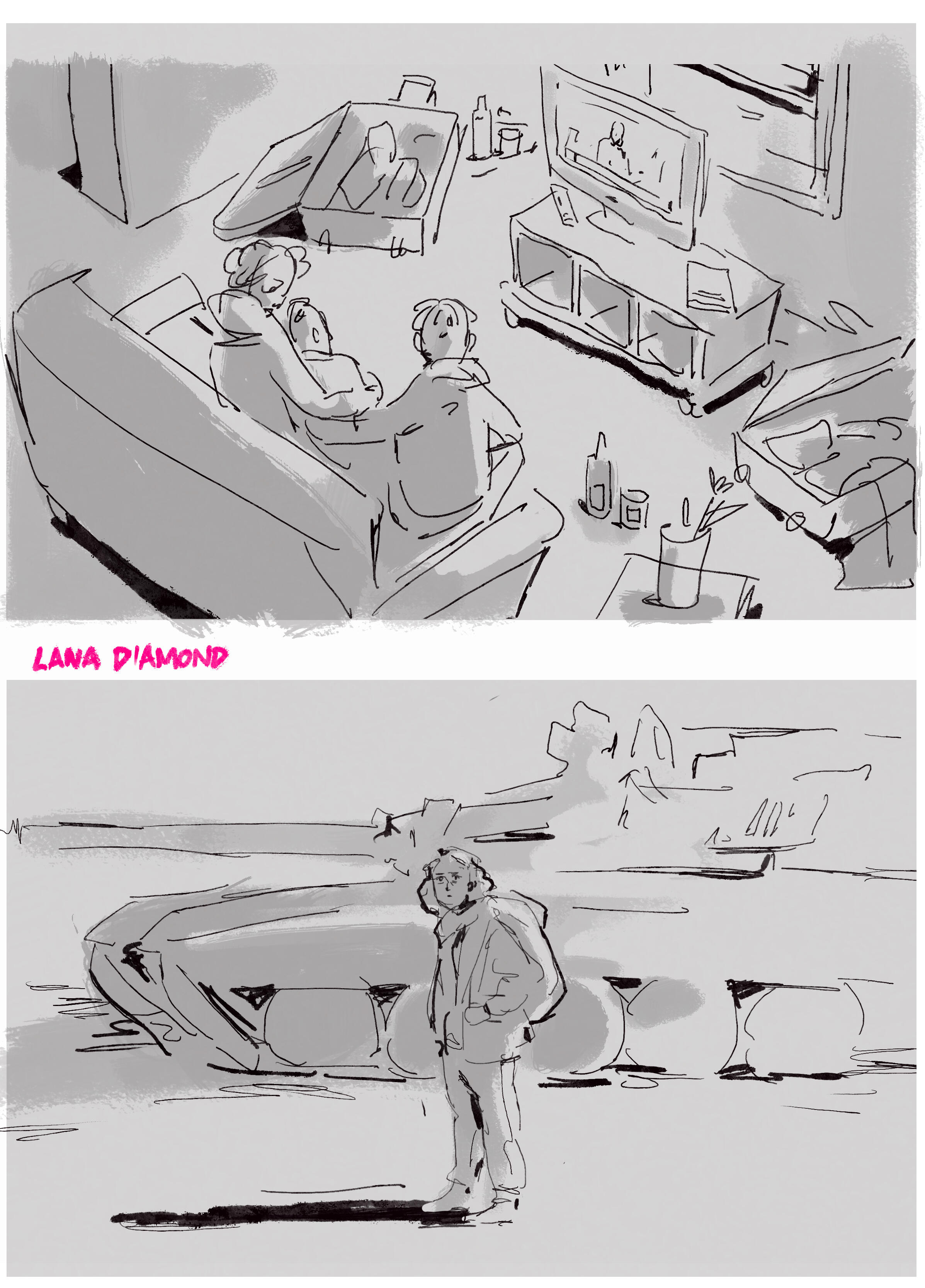 Layouts / First look for a project pitch (2022)