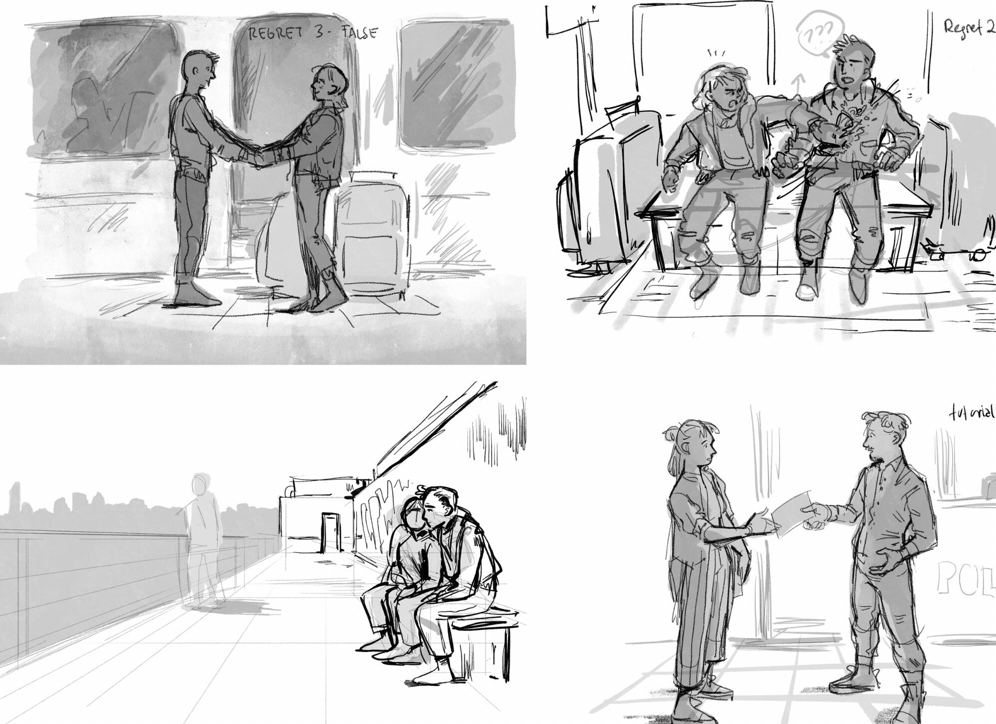 Story beats for game cutscenes (2021)